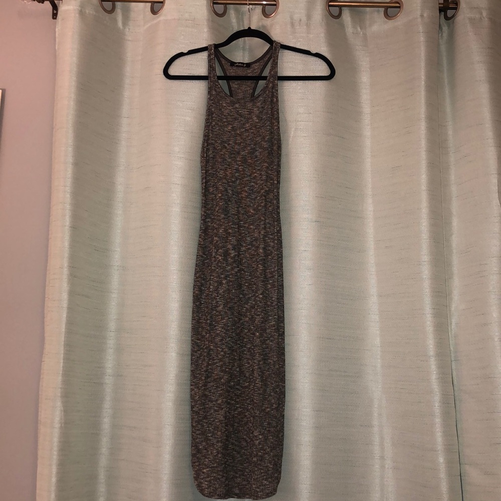 Gray racer back dress